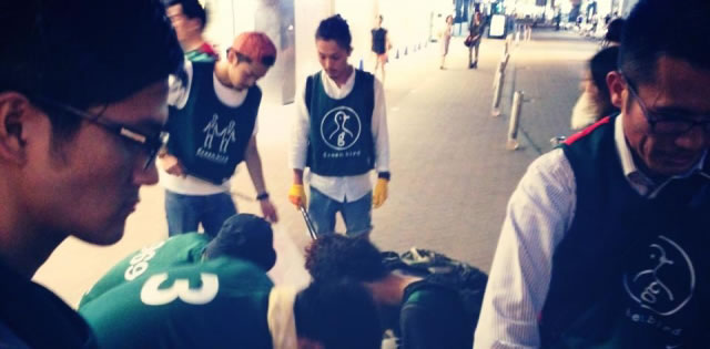 まちをキレイにしてくれるチームにサンクスコーヒーを！